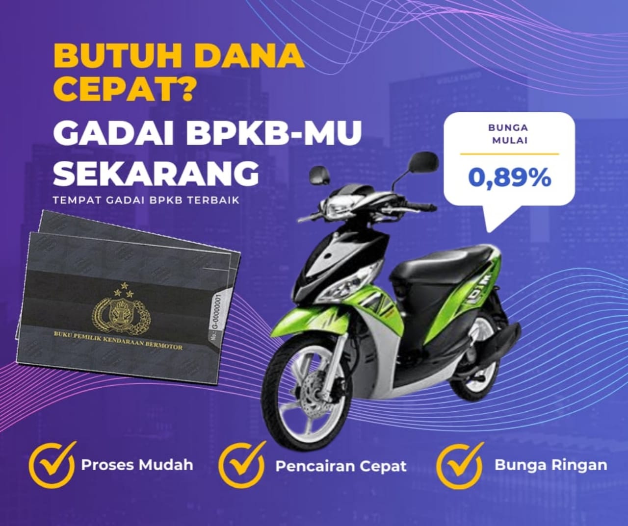 Pinjaman Dana Jaminan Bpkb Motor Yamaha Mio Jcw Dapat Pinjaman Berapa? Seperti Ini Simulasinya